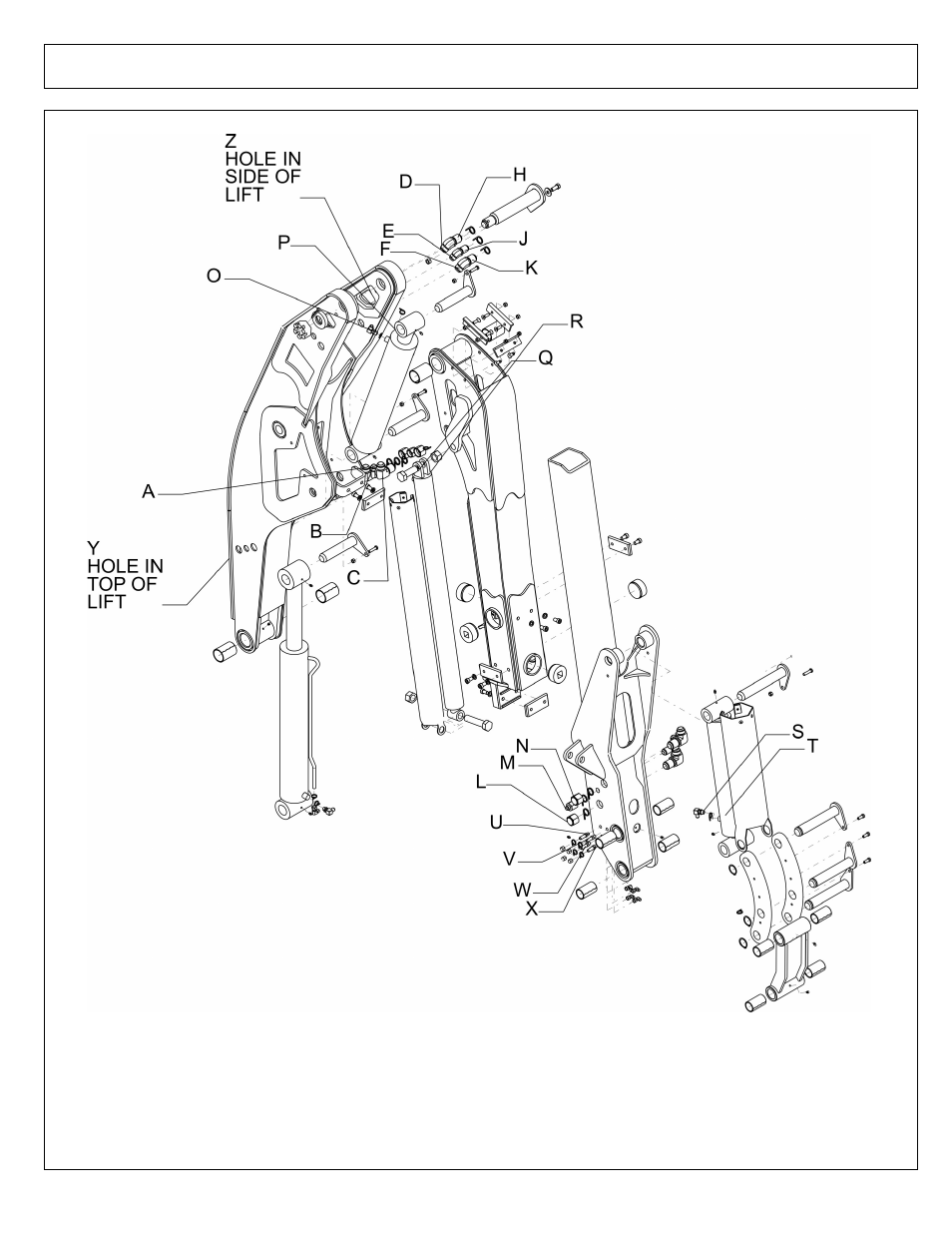 Hyd hose routing - boom - 24 ft boom new | Alamo Maverick Boom Arm Mower User Manual | Page 138 / 174