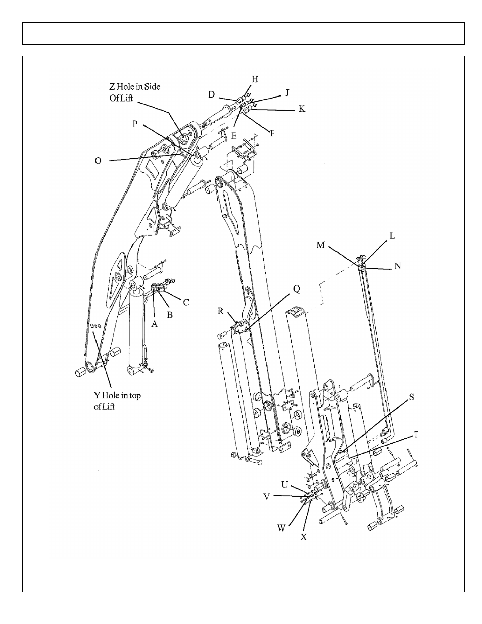 Hyd hose routing - boom - 30 ft boom | Alamo Maverick Boom Arm Mower User Manual | Page 142 / 174