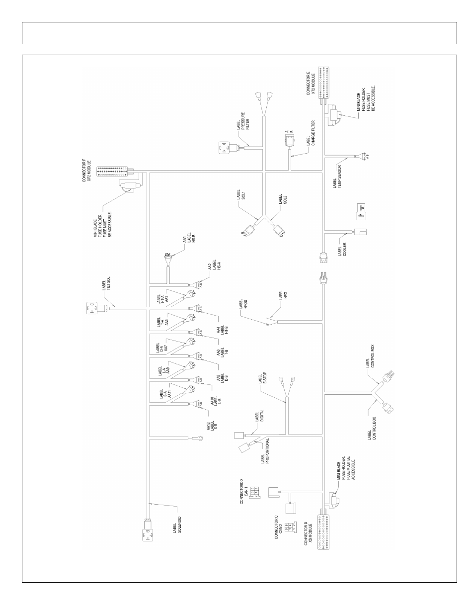 Wiring harness | Alamo Maverick Boom Arm Mower User Manual | Page 170 / 174