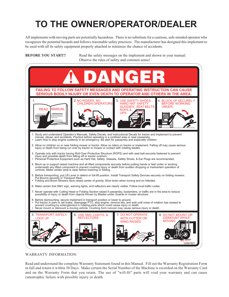 Alamo Maverick Boom Arm Mower User Manual | Page 2 / 174