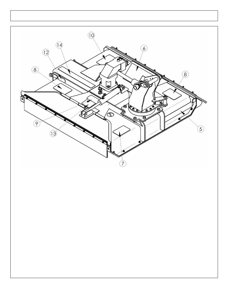 50 in rotary - decal location | Alamo Maverick Boom Arm Mower User Manual | Page 21 / 174