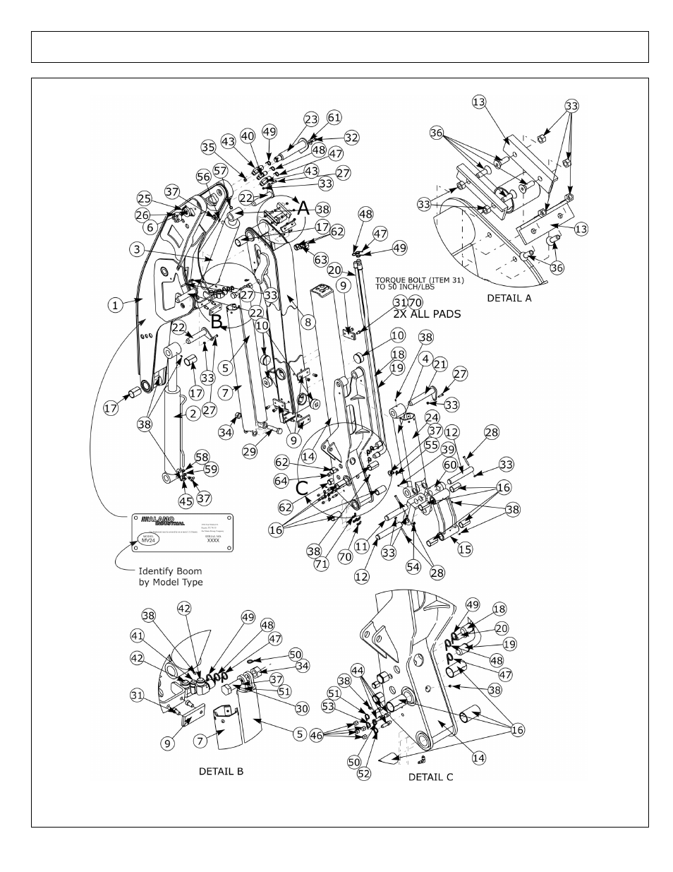 Alamo Maverick Boom Arm Mower User Manual | Page 58 / 174