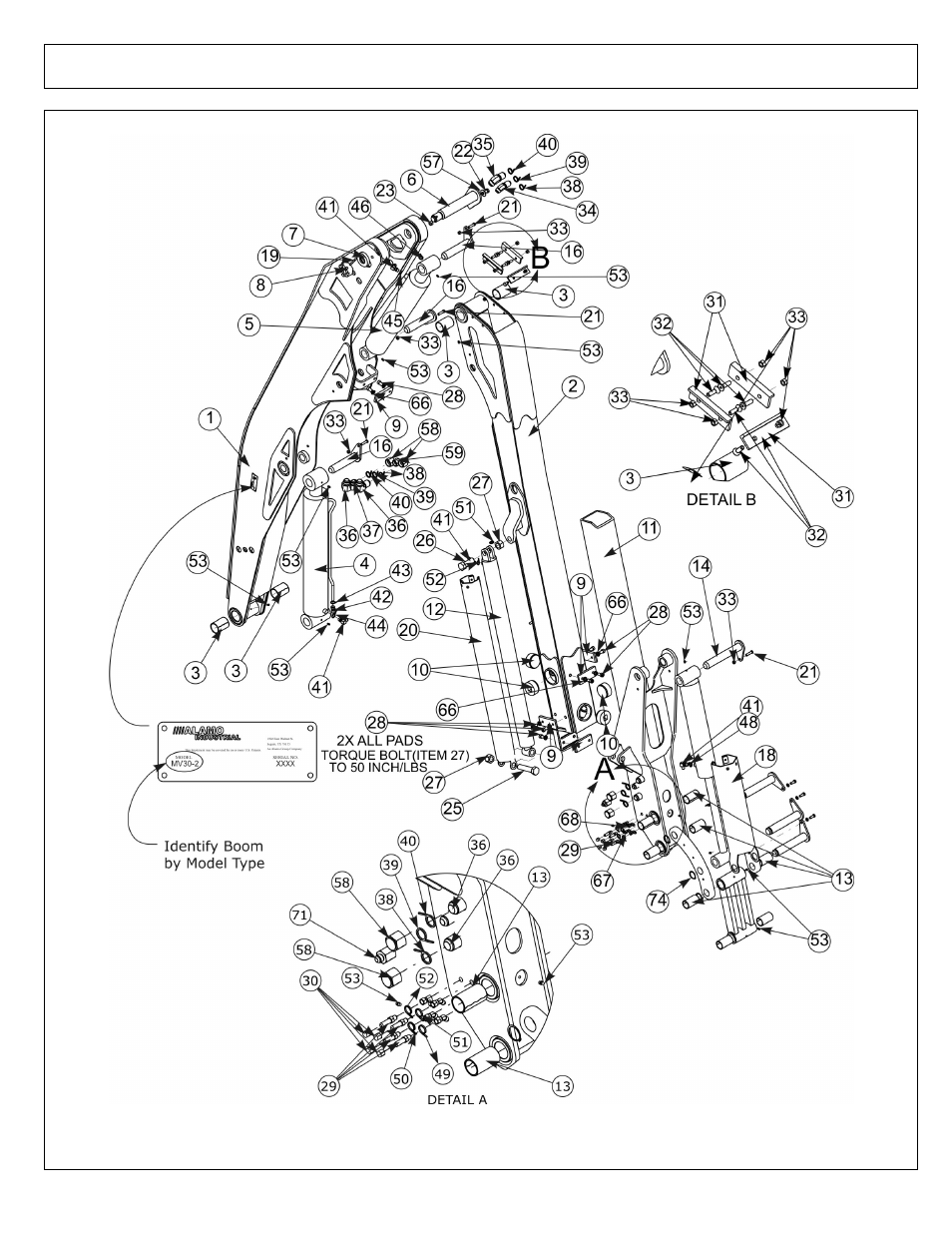 Alamo Maverick Boom Arm Mower User Manual | Page 68 / 174