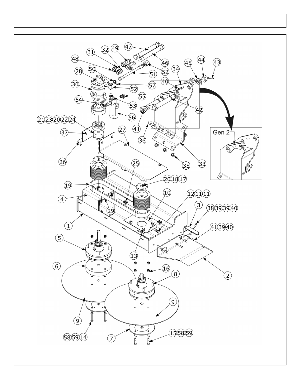 Buzz bar asy - 48 in head gen 2 (part 1) | Alamo Maverick Boom Arm Mower User Manual | Page 78 / 174