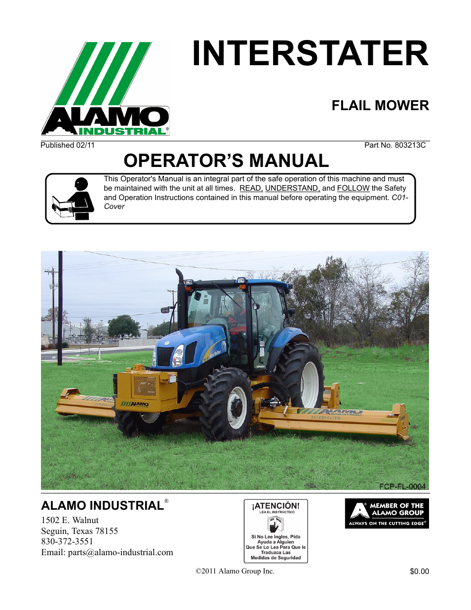 Alamo 803213C User Manual | 140 pages