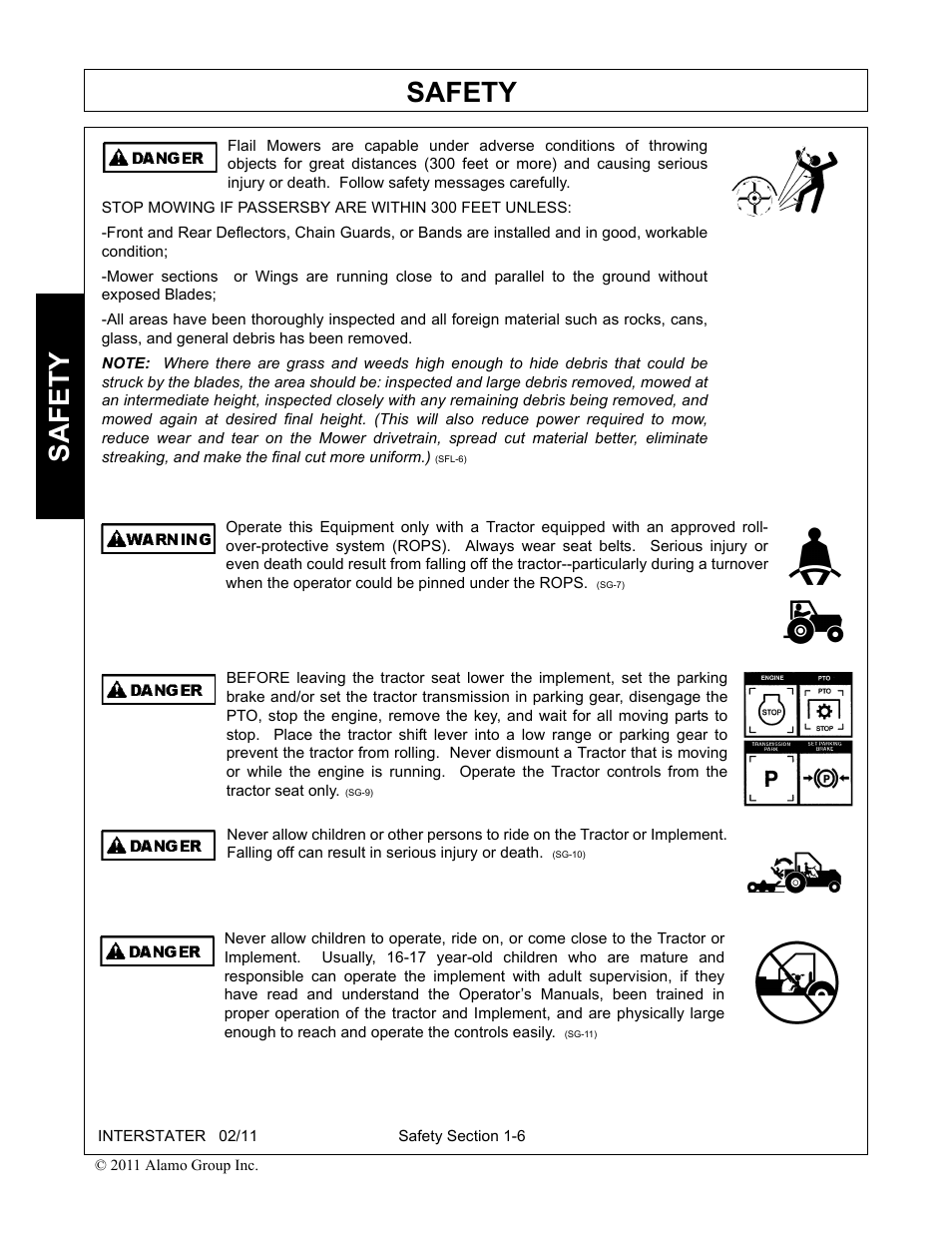 Safety | Alamo 803213C User Manual | Page 14 / 140