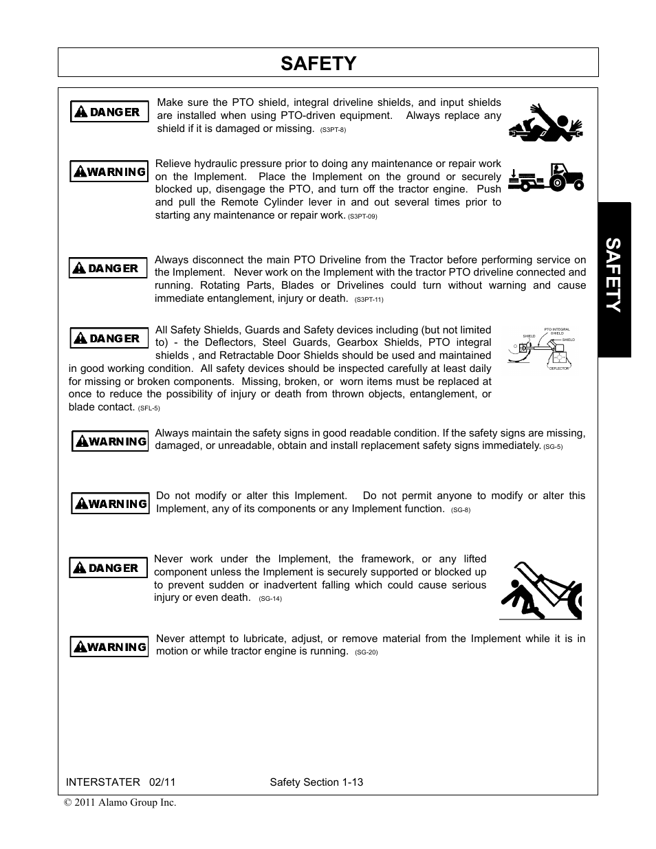 Safety | Alamo 803213C User Manual | Page 21 / 140