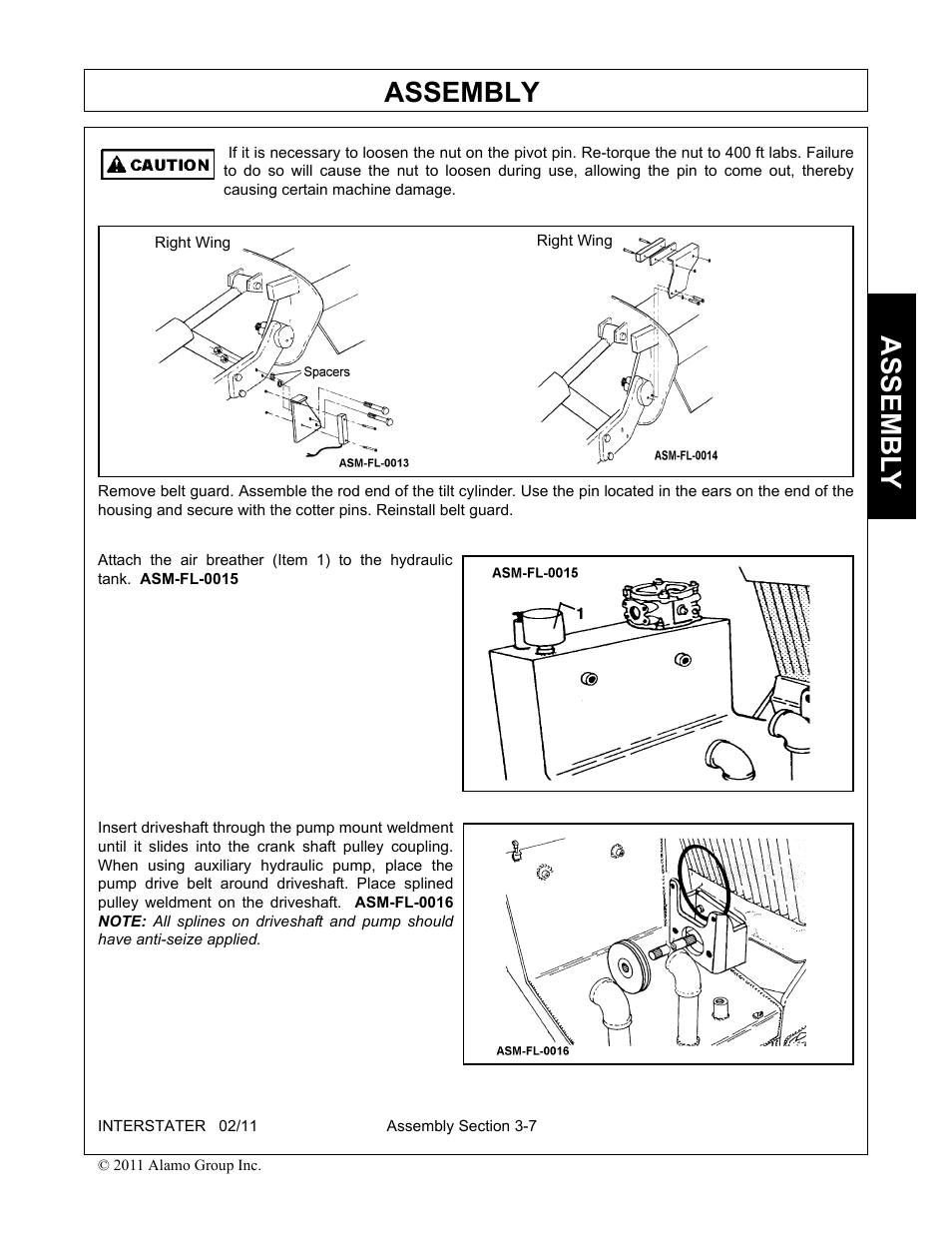 Assembly, Assembl y | Alamo 803213C User Manual | Page 47 / 140