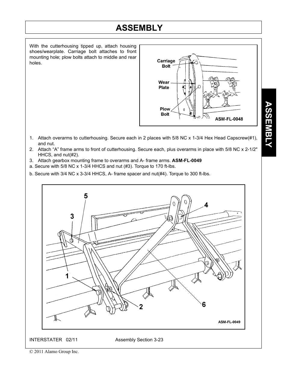 Assembly, Assembl y | Alamo 803213C User Manual | Page 63 / 140