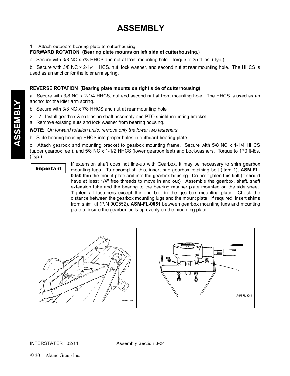 Assembly, Assembl y | Alamo 803213C User Manual | Page 64 / 140