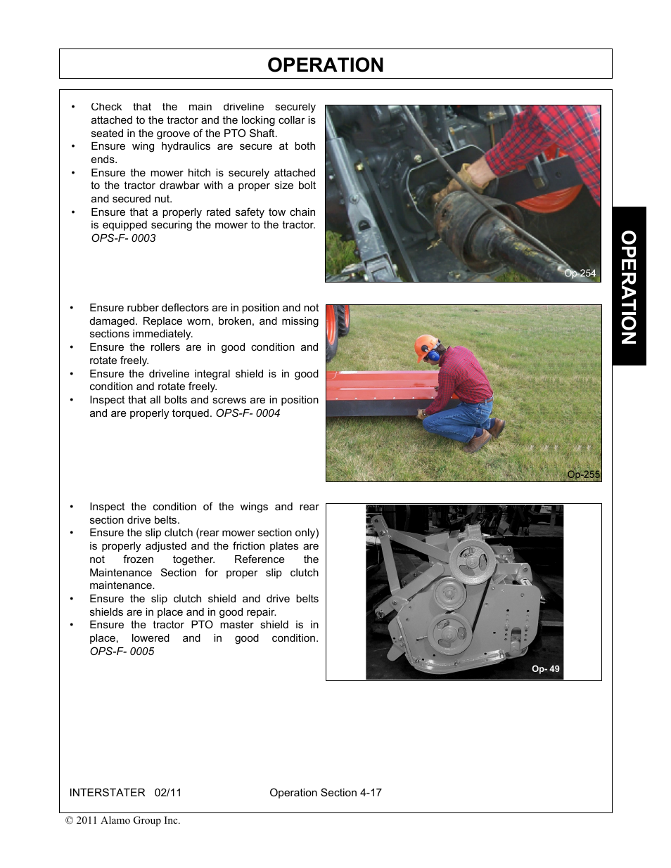 Operation, Opera t ion | Alamo 803213C User Manual | Page 83 / 140