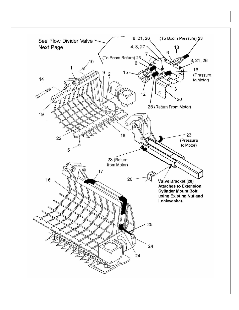 Sickle bar & basket asy (28 ft boom) | Alamo A-Boom User Manual | Page 184 / 226