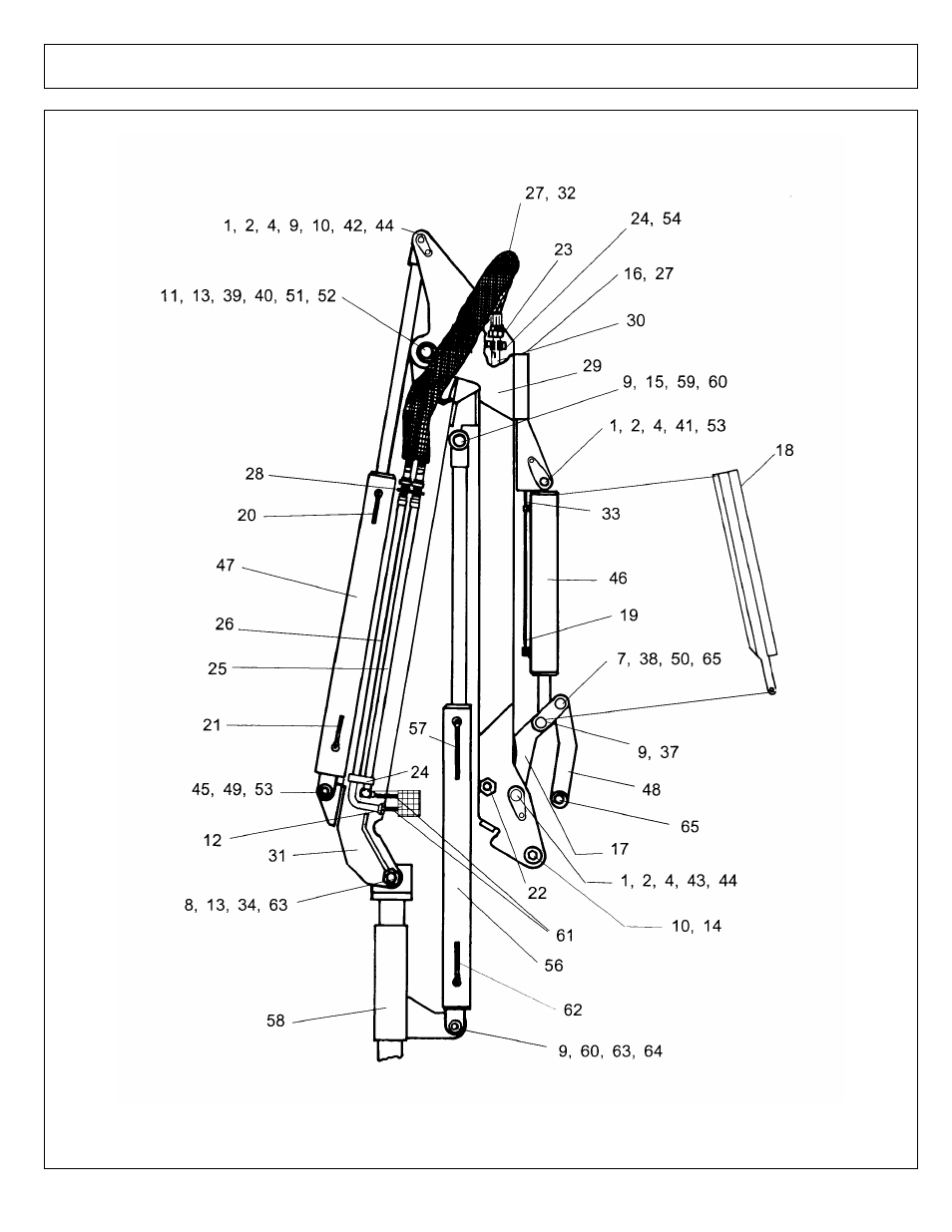 Articulated arm asy - (17 ft) (part 1) | Alamo A-Boom User Manual | Page 44 / 226