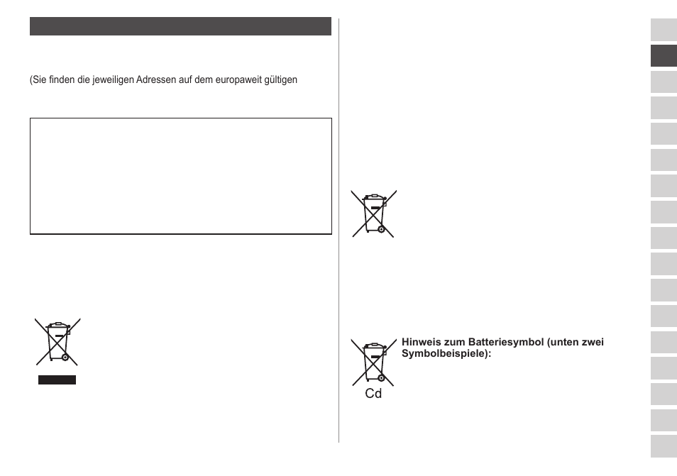 Garantie | Panasonic ESWD52 User Manual | Page 19 / 138