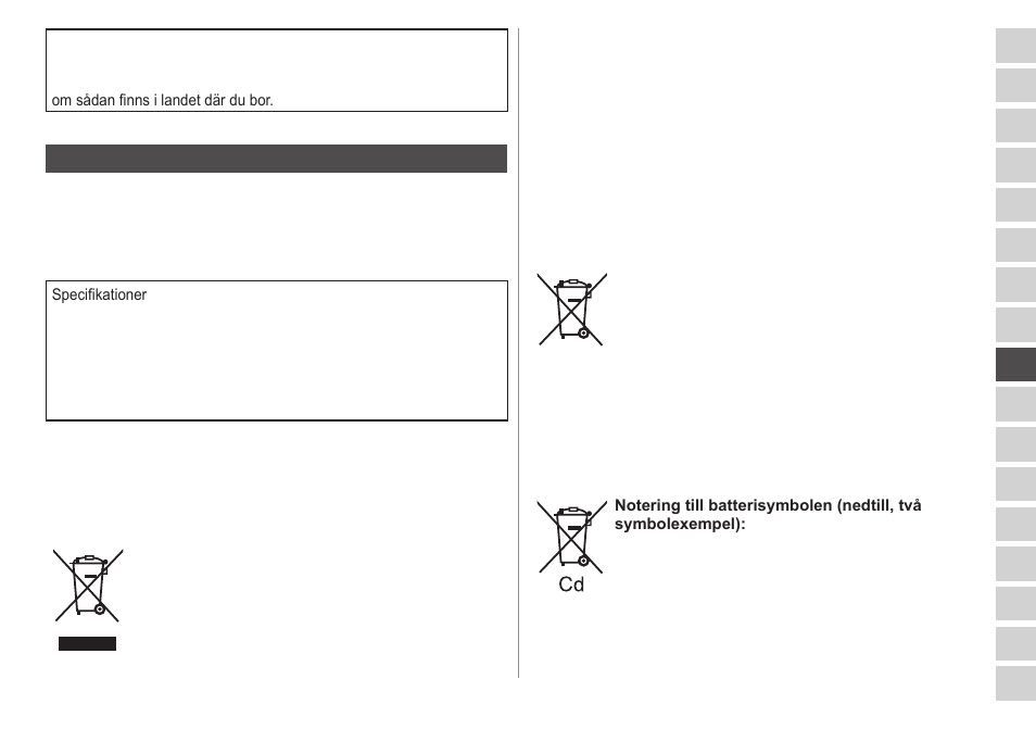 Garanti | Panasonic ESWD52 User Manual | Page 73 / 138