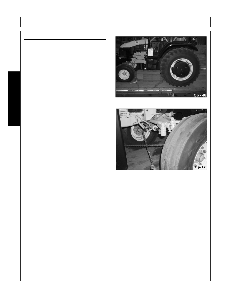 2 hauling the tractor and implement, Operation, Opera t ion | Alamo 02979718C User Manual | Page 100 / 110