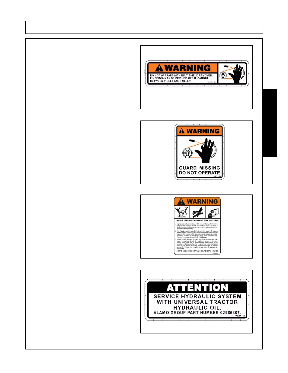 Safety | Alamo 02979718C User Manual | Page 21 / 110