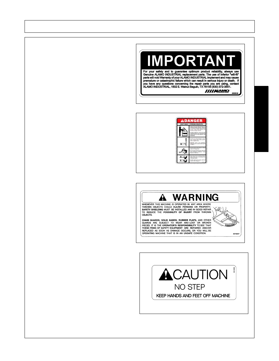 Safety | Alamo 02979718C User Manual | Page 23 / 110