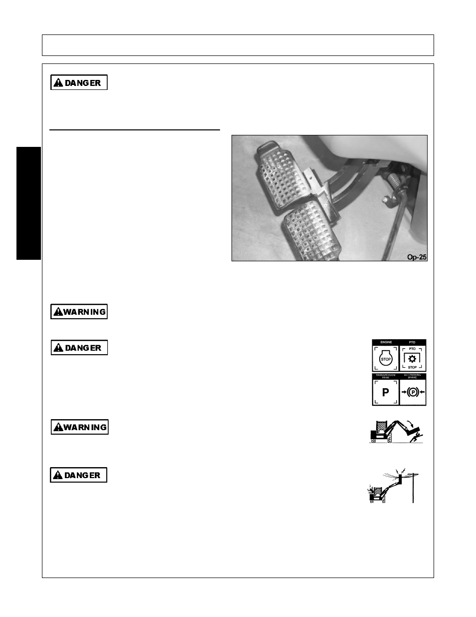 3 brake and differential lock setting, Operation, Opera t ion | Alamo 02979718C User Manual | Page 92 / 110