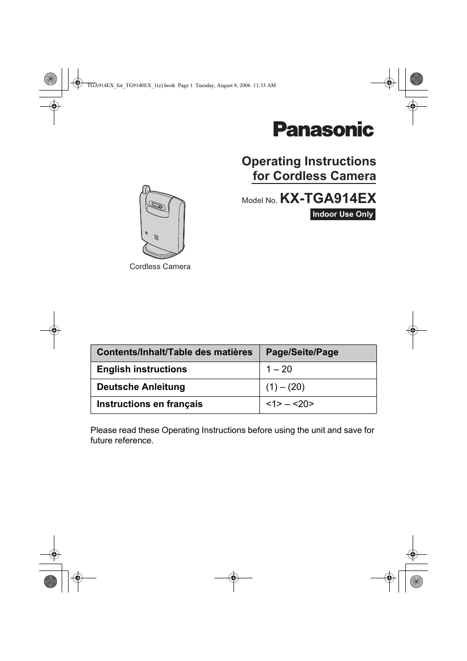 Panasonic KXTG9140EXX User Manual | 60 pages