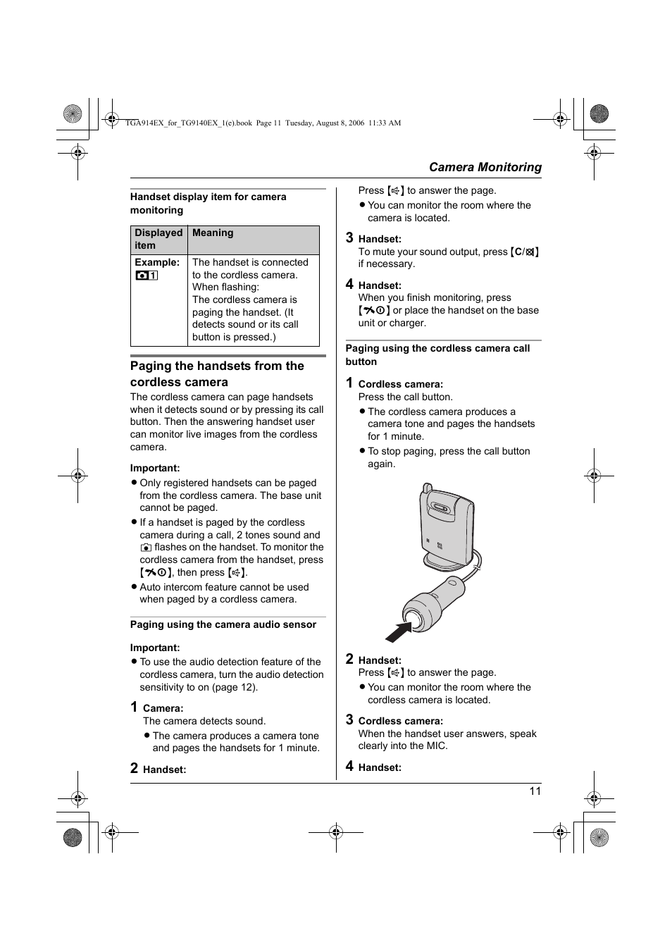Panasonic KXTG9140EXX User Manual | Page 11 / 60