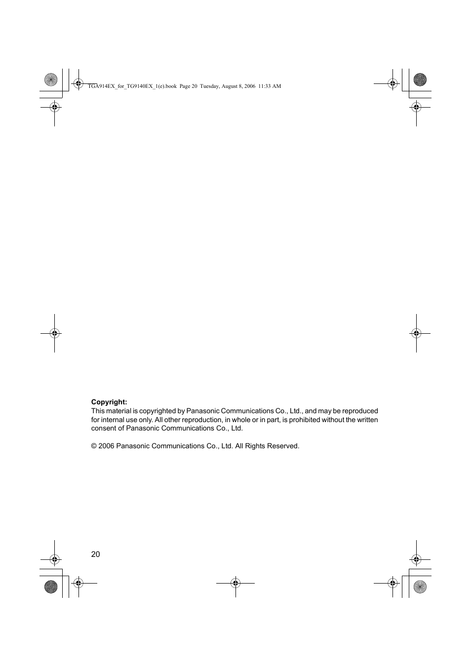 Panasonic KXTG9140EXX User Manual | Page 20 / 60