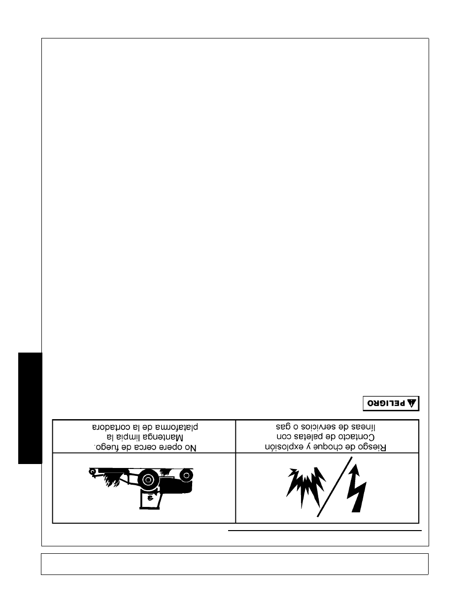 Seguridad, Riesgos elécrticos y de fuego | Alamo 284 User Manual | Page 120 / 136