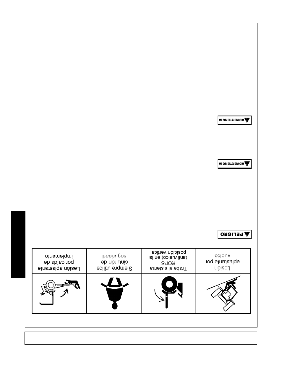 Seguridad, Riesgo de aplastamient o | Alamo 284 User Manual | Page 126 / 136