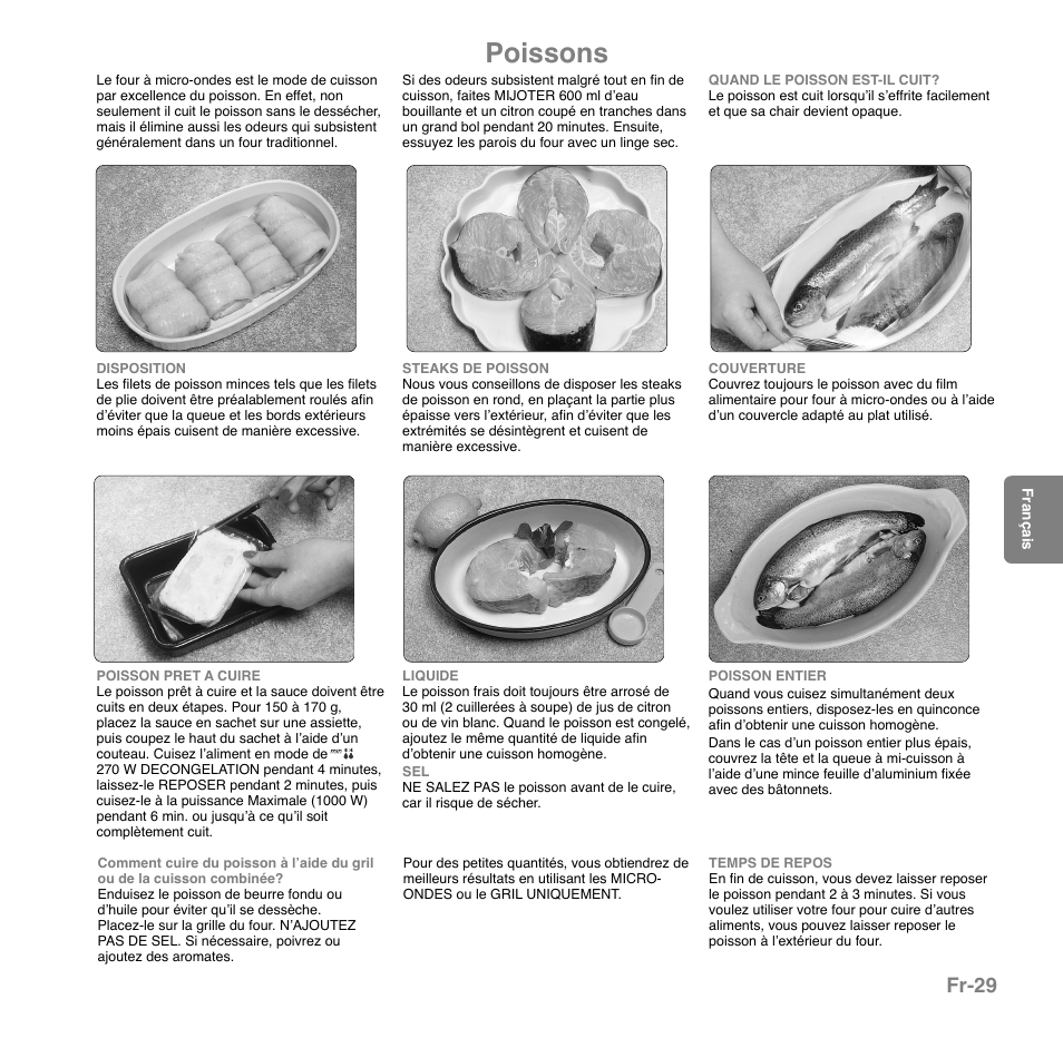 Poissons, Fr-29 | Panasonic NNGD559WWPG User Manual | Page 30 / 40