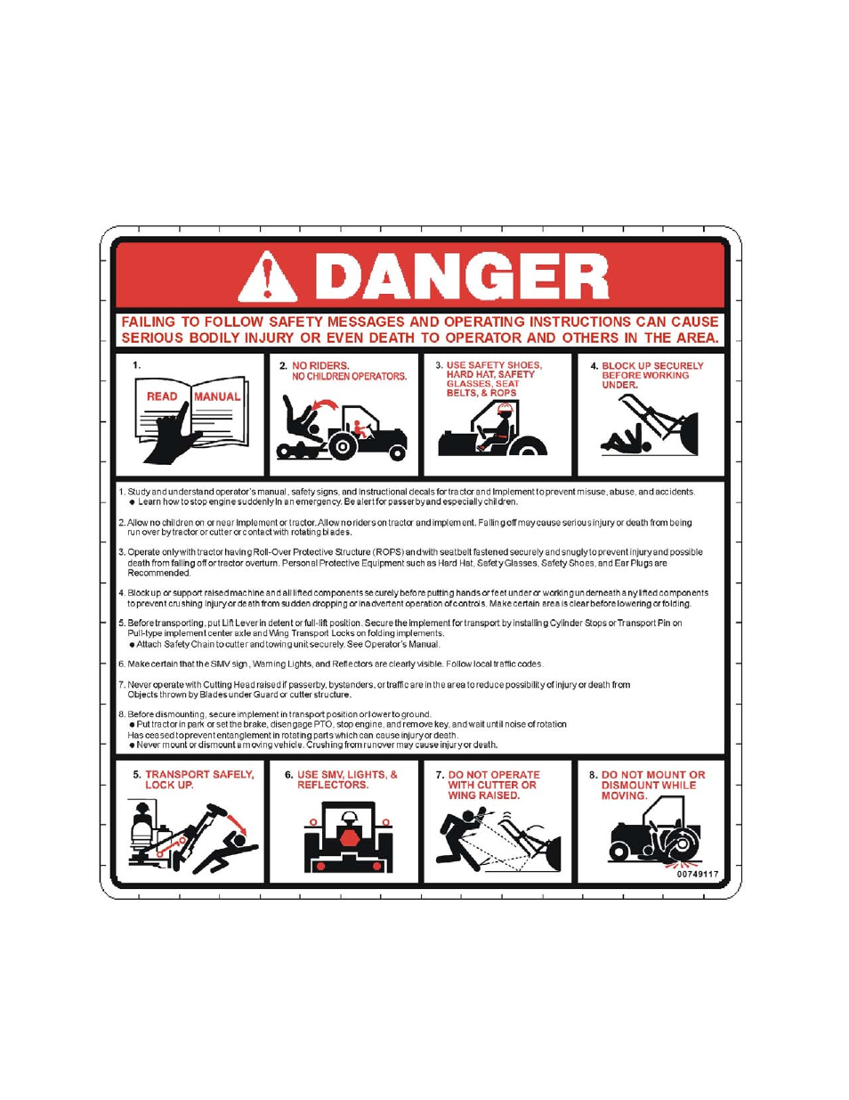 To the owner/operator/dealer | Alamo A84B User Manual | Page 2 / 148