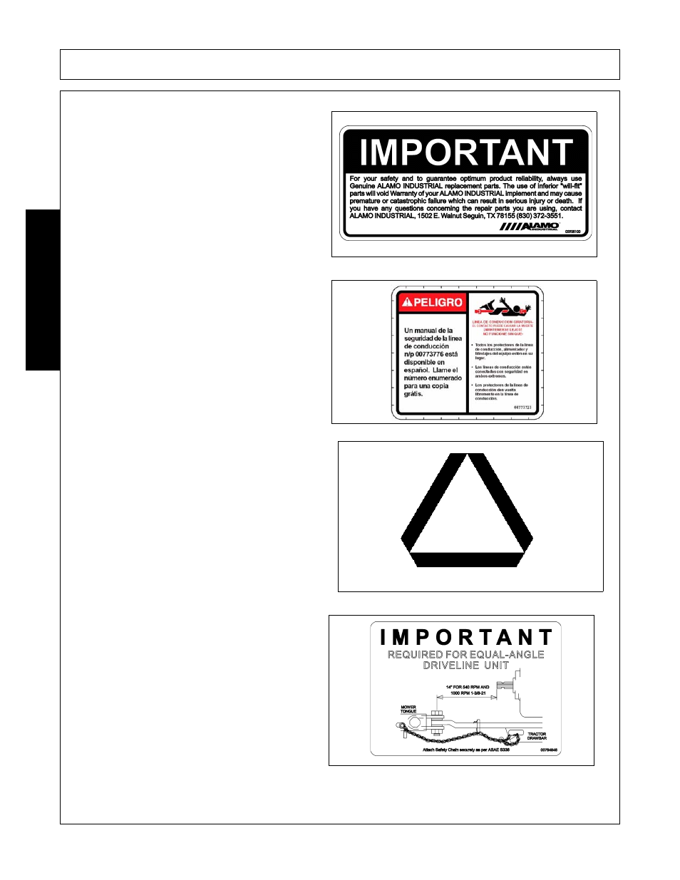 Safety | Alamo A84B User Manual | Page 26 / 148