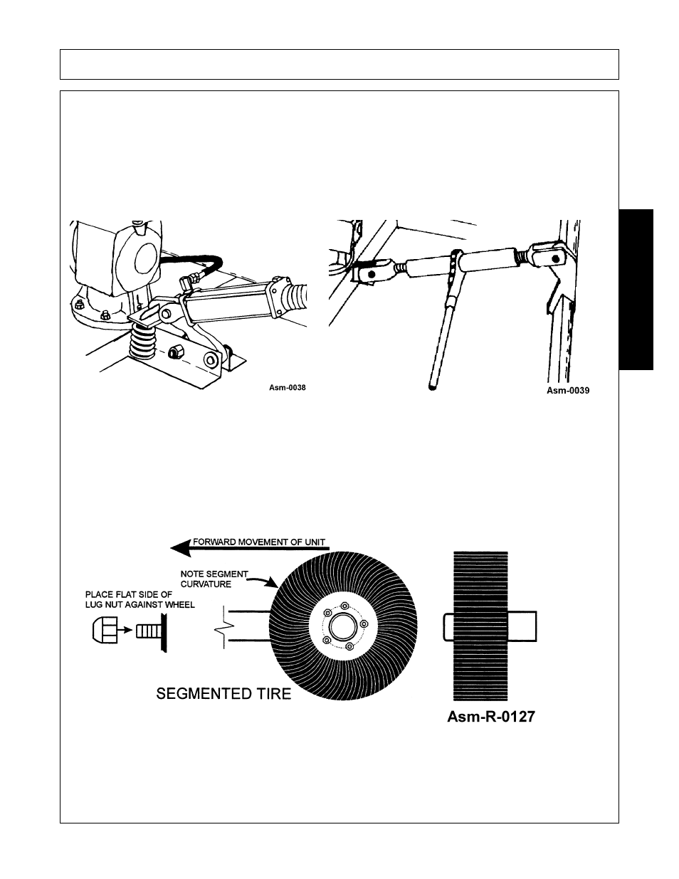 Hydraulic or manual lift, Wheels, Hydraulic or manual lift -7 wheels -7 | Assembly, Assembl y | Alamo A84B User Manual | Page 85 / 148