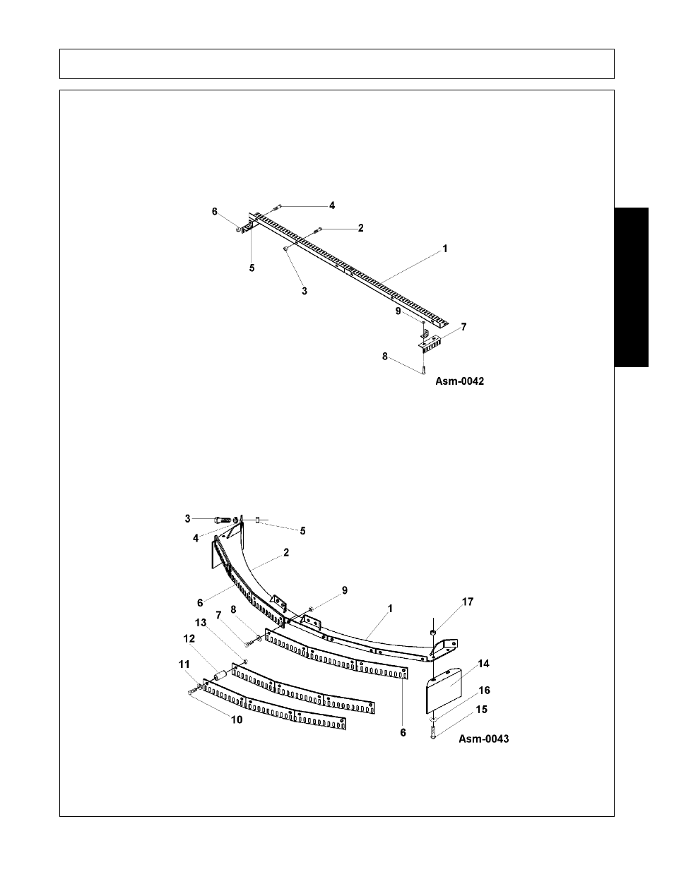 Chain guard (extra equipment), Chain guard (extra equipment) -9, Assembly | Assembl y | Alamo A84B User Manual | Page 87 / 148