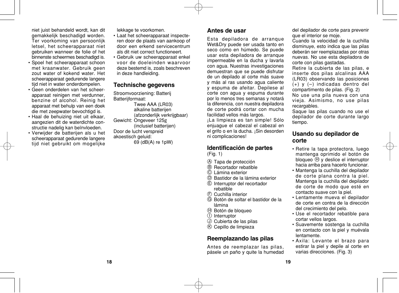 Panasonic ES2235 User Manual | Page 10 / 23