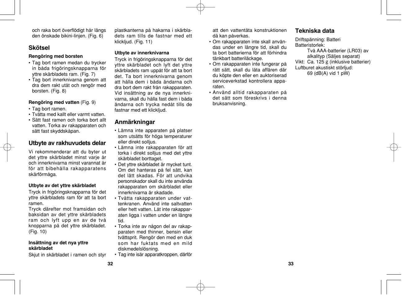 Panasonic ES2235 User Manual | Page 17 / 23