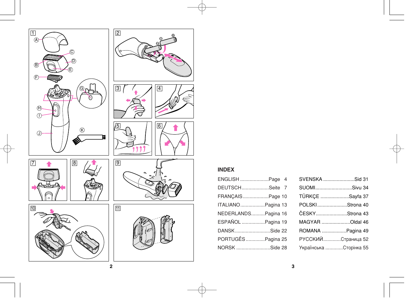 Panasonic ES2235 User Manual | Page 2 / 23