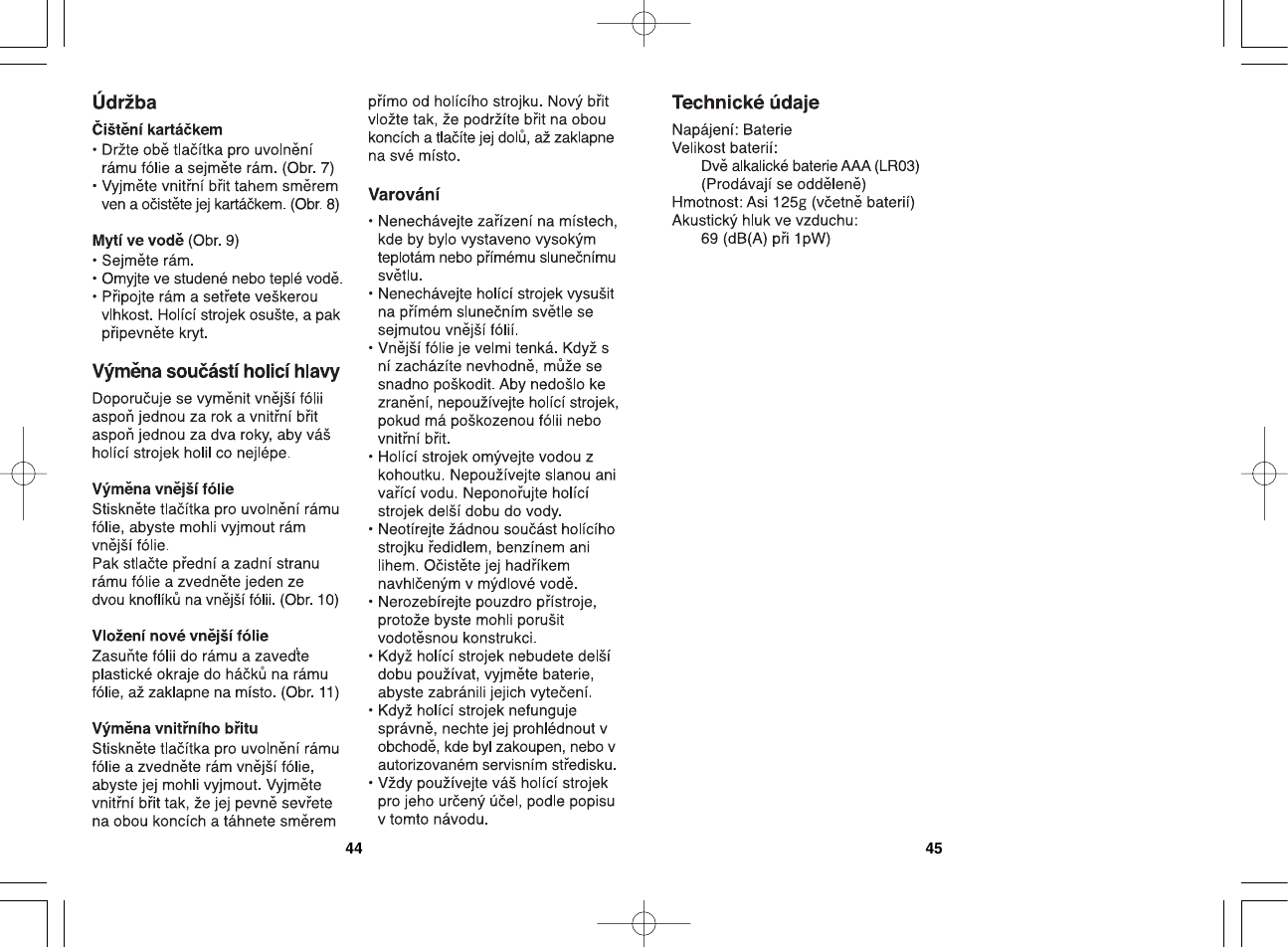 Panasonic ES2235 User Manual | Page 23 / 23