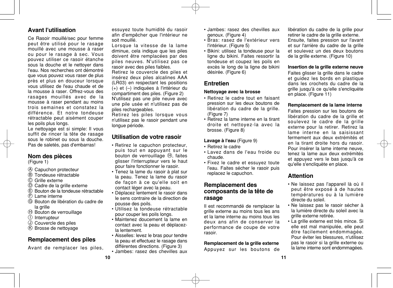 Panasonic ES2235 User Manual | Page 6 / 23