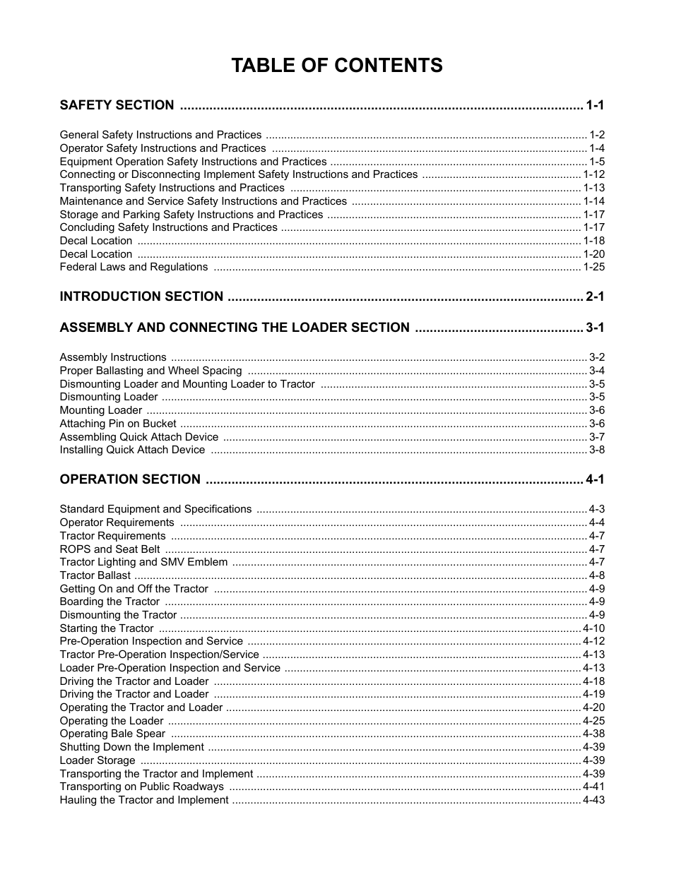 Alamo RHINO 2409 User Manual | Page 3 / 106