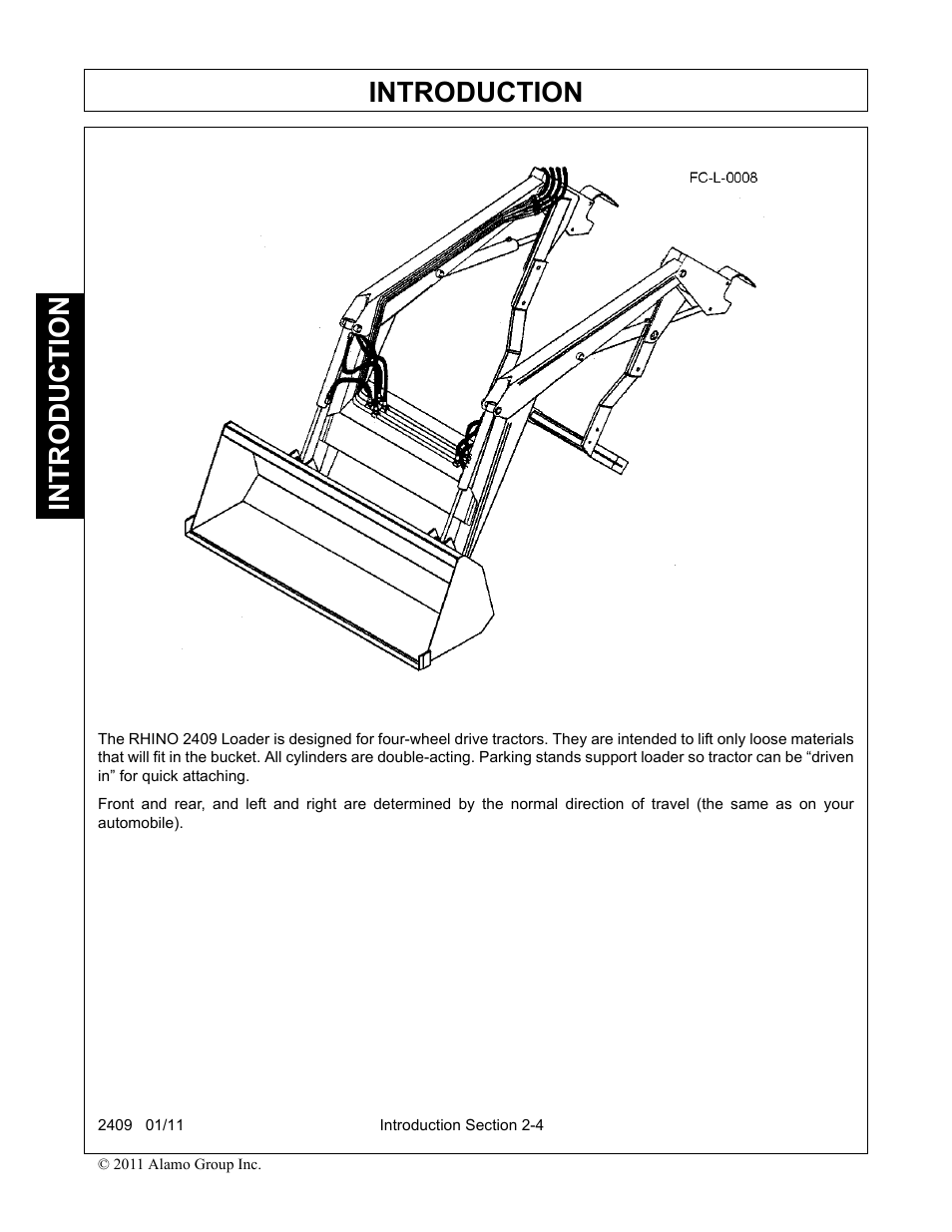 Introduction | Alamo RHINO 2409 User Manual | Page 34 / 106