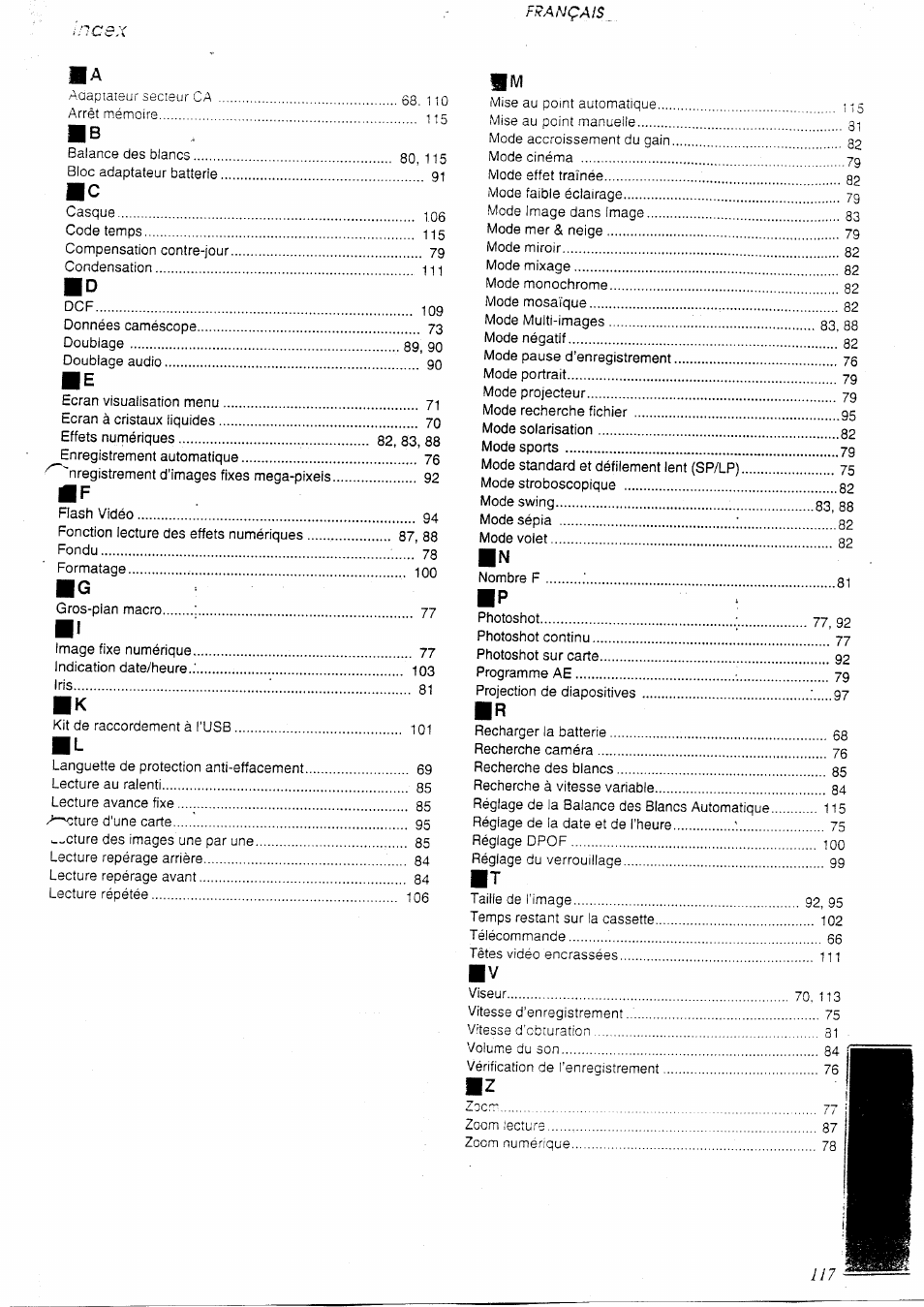 Panasonic NVEX21EG User Manual | Page 61 / 64