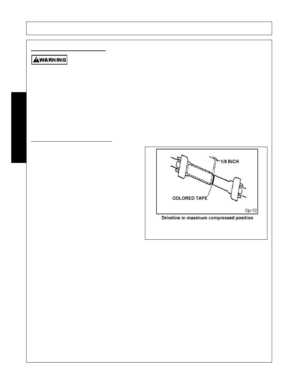 1 driveline length check, Driveline length check -14, Operation | Opera t ion | Alamo SHD88 User Manual | Page 100 / 140