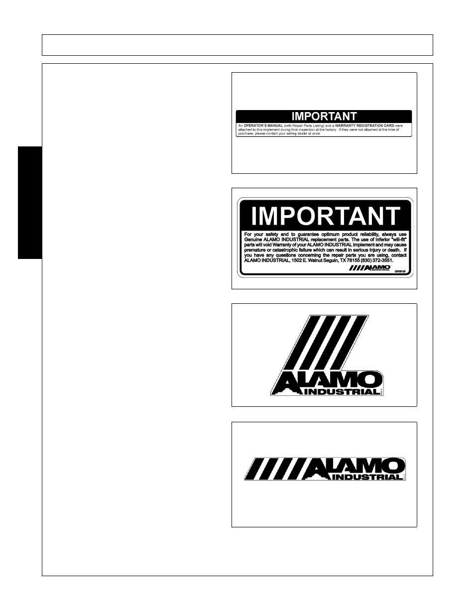 Safety | Alamo SHD88 User Manual | Page 28 / 140