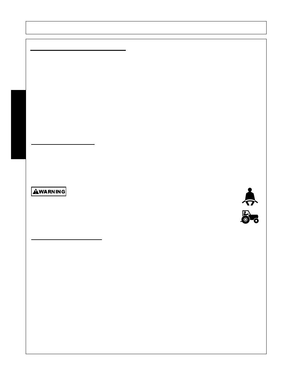 Tractor requirements, Tractor requirements and capabilities, 1 rops and seat belt | 2 tractor safety devices, Operation, Opera t ion | Alamo SHD88 User Manual | Page 92 / 140