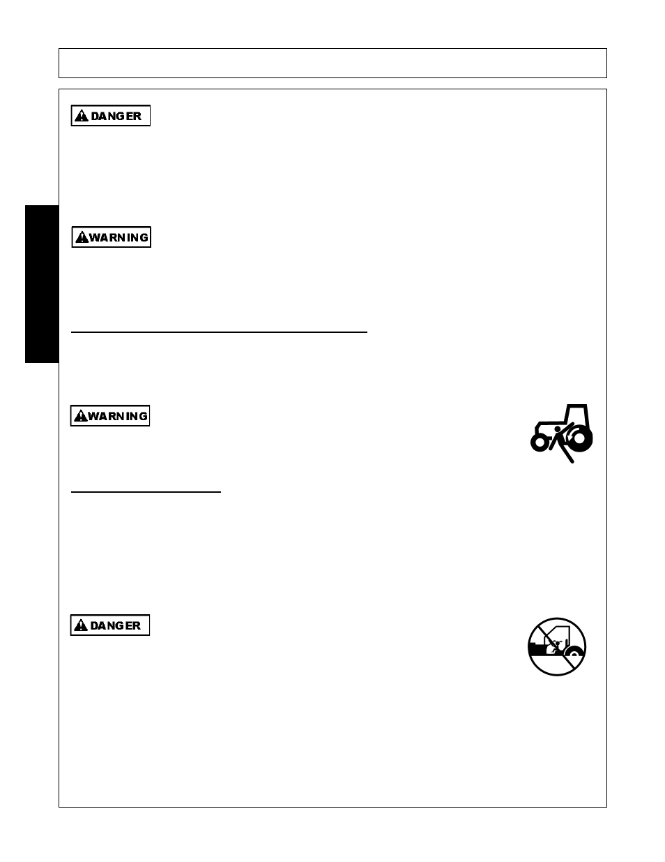 Getting on and off the tractor, 1 boarding the tractor, Operation | Opera t ion | Alamo SHD88 User Manual | Page 94 / 140