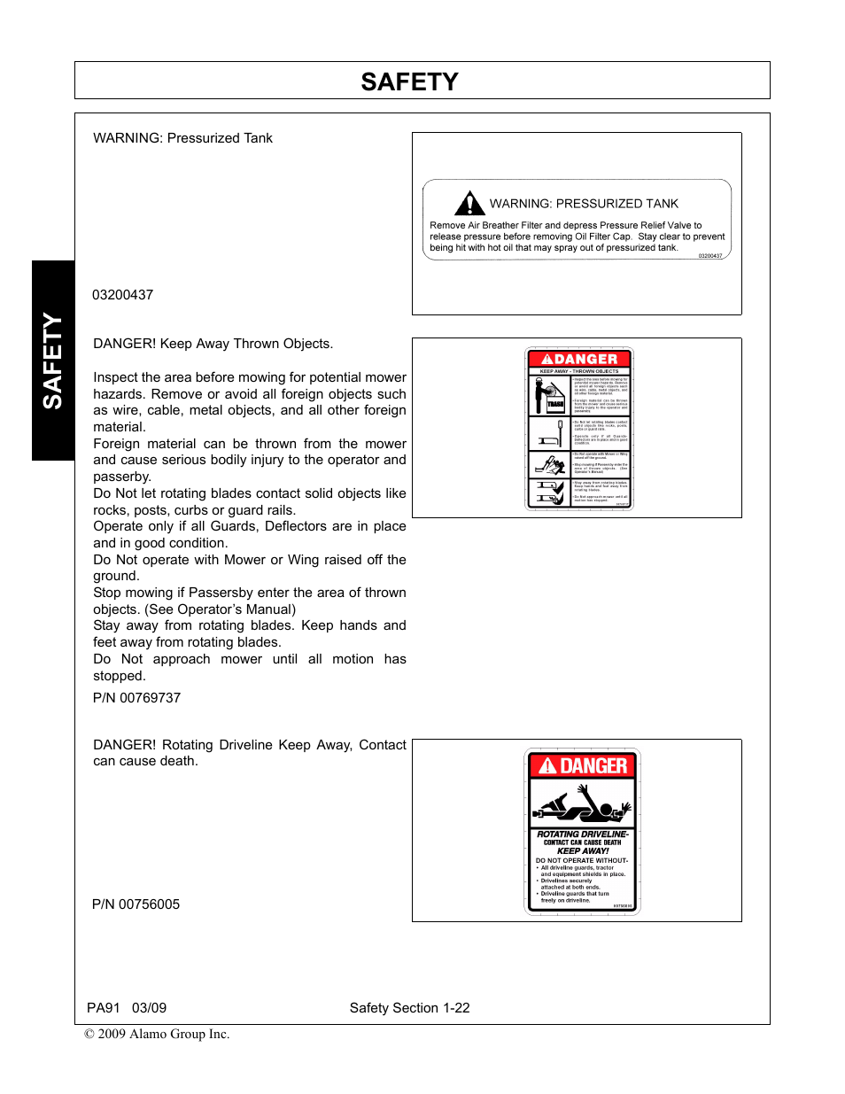 Safety | Alamo 7191852C User Manual | Page 30 / 110