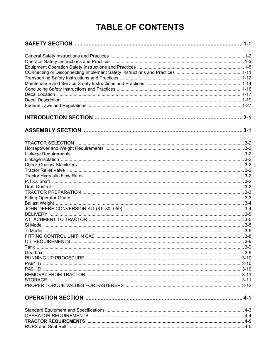 Alamo 7191852C User Manual | Page 5 / 110