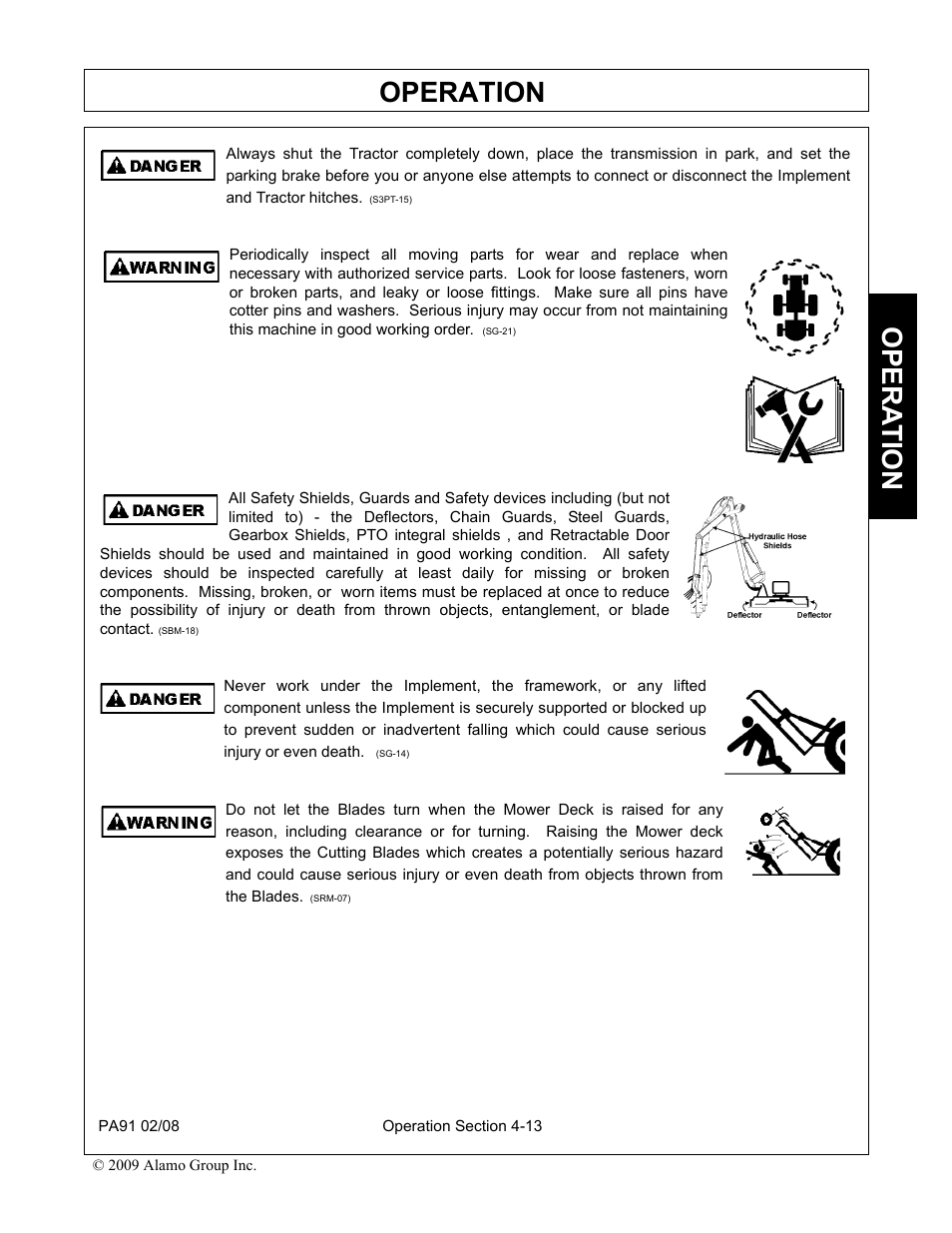 Operation, Opera t ion | Alamo 7191852C User Manual | Page 65 / 110