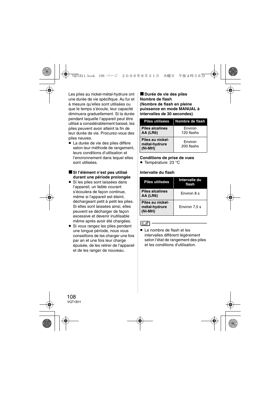 Panasonic DMWFL360E User Manual | Page 108 / 196