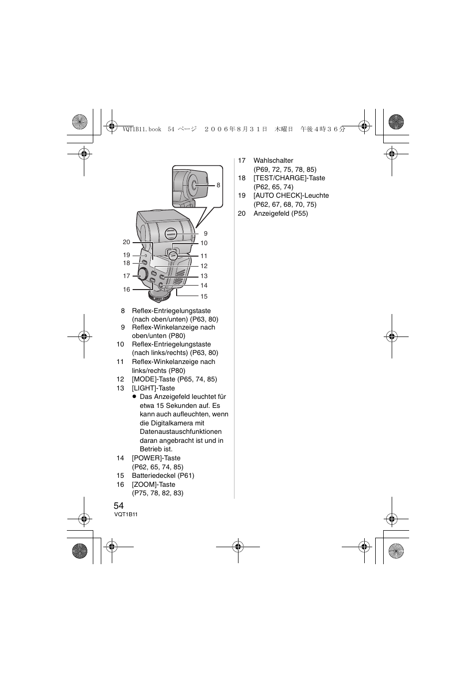 Panasonic DMWFL360E User Manual | Page 54 / 196